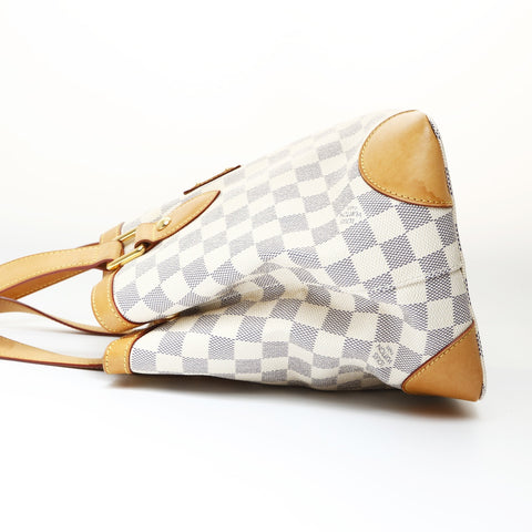 LOUIS VUITTON 2008 Damier Hampstead PM Handbag white WS26986