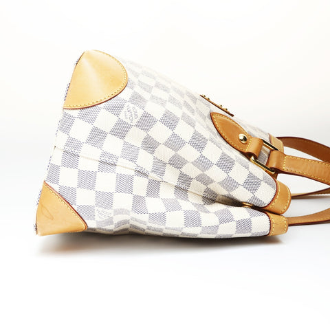 LOUIS VUITTON 2008 Damier Hampstead PM Handbag white WS26986