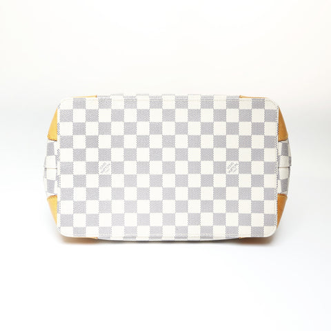 LOUIS VUITTON 2008 Damier Hampstead PM Handbag white WS26986
