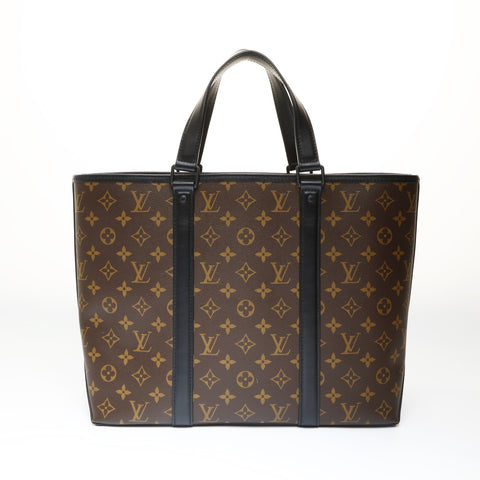 LOUIS VUITTON Monogram Macassar Weekend Tote PM Tote Bag Brown WS26987