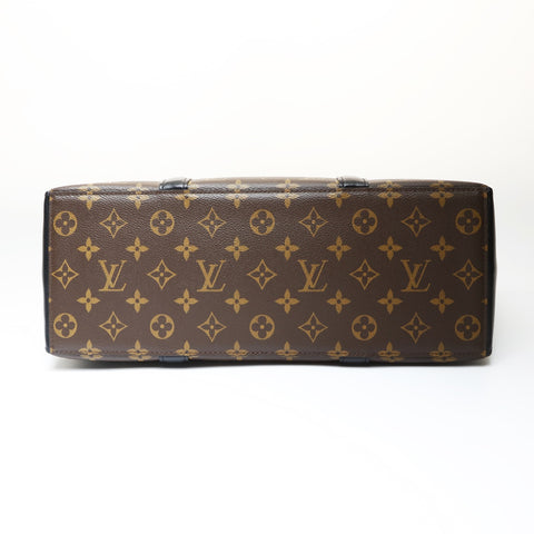 LOUIS VUITTON Monogram Macassar Weekend Tote PM Tote Bag Brown WS26987