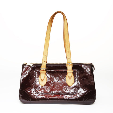 LOUIS VUITTON 2007 Vernis Rosewood Avenue Shoulder Bag Red WS26988