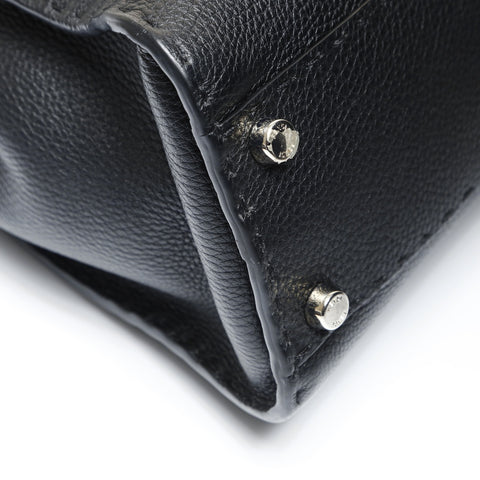 FENDI Leather Peekaboo 2way Selleria Handbag black WS26989