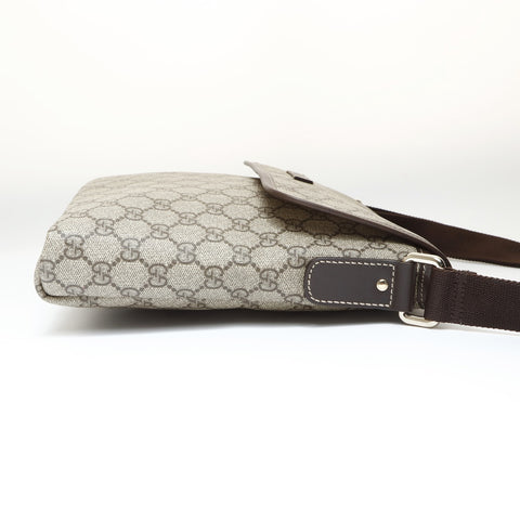 GUCCI GG Supreme PVC Shoulder Bag Brown WS26992