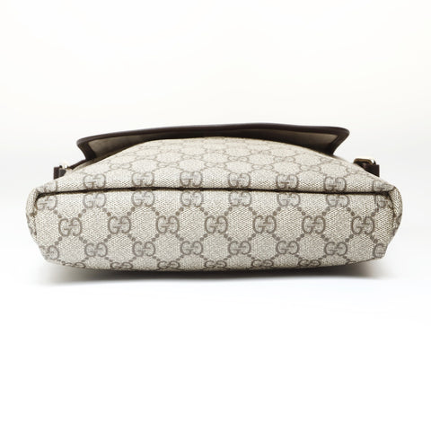 GUCCI GG Supreme PVC Shoulder Bag Brown WS26992