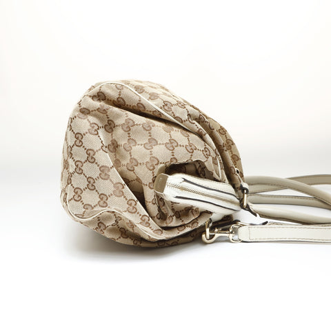 GUCCI GG Canvas Sukey 2way Shoulder Bag beige WS26993