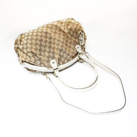 GUCCI GG Canvas Sukey 2way Shoulder Bag beige WS26993
