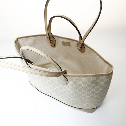 GUCCI PVC Ophidia GG Supreme Tote Bag beige WS26994