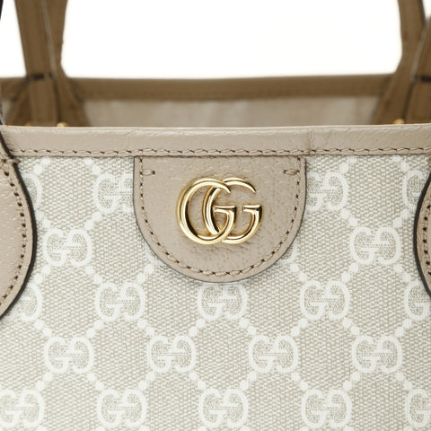 GUCCI PVC Ophidia GG Supreme Tote Bag beige WS26994