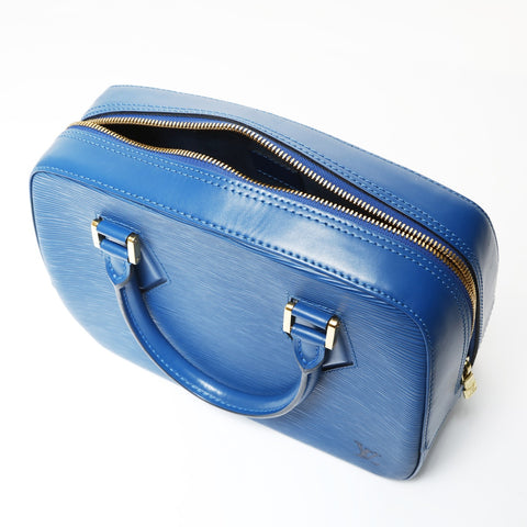 LOUIS VUITTON 1998 Epi Sablon Handbag blue WS26999