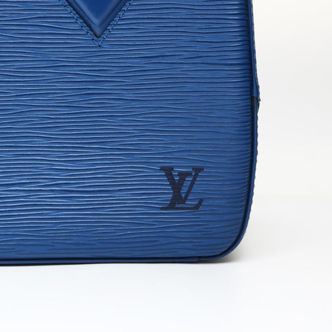 LOUIS VUITTON 1998 Epi Sablon Handbag blue WS26999