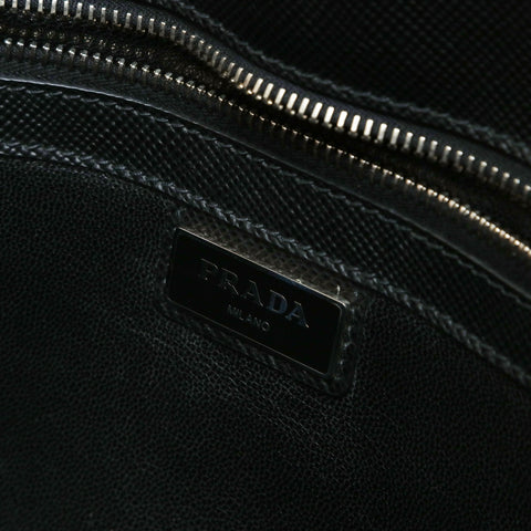 PRADA Safiano leather Shoulder Bag black WS27002