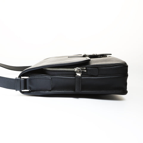 PRADA Safiano leather Shoulder Bag black WS27002