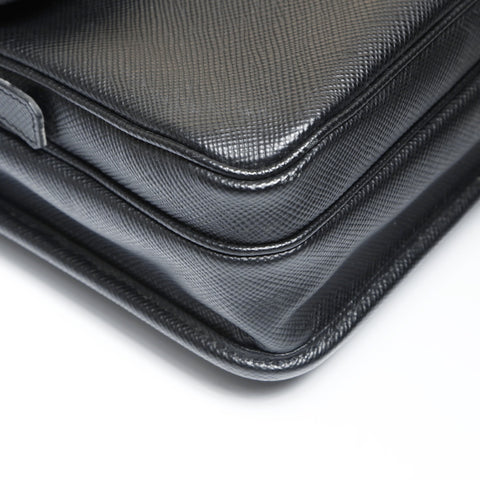 PRADA Safiano leather Shoulder Bag black WS27002