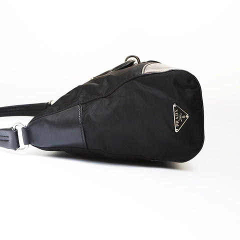PRADA Nylon Shoulder Bag black WS27005