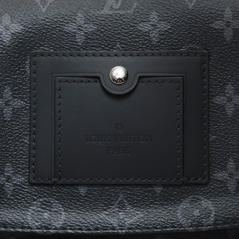 LOUIS VUITTON Monogram Eclipse Messenger Voyage PM Shoulder Bag black WS27008