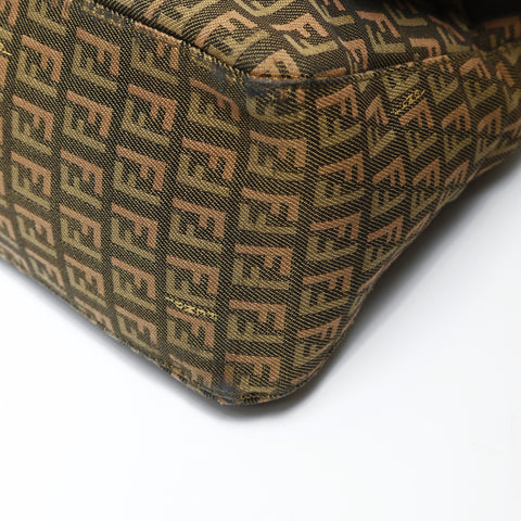 FENDI Zucchino mamma bucket Shoulder Bag khaki WS27009