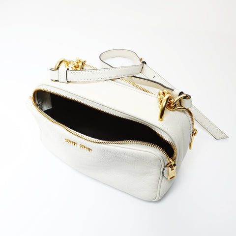 Miu Miu leather Shoulder Bag white WS27011