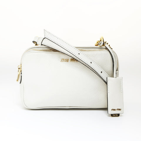 Miu Miu leather Shoulder Bag white WS27011