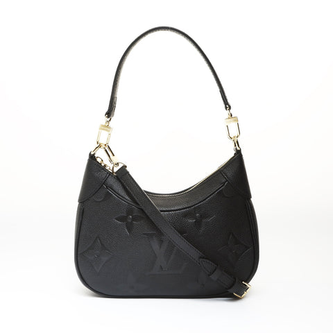 LOUIS VUITTON Monogram Empreinte Bagatelle NM Shoulder Bag black WS27013