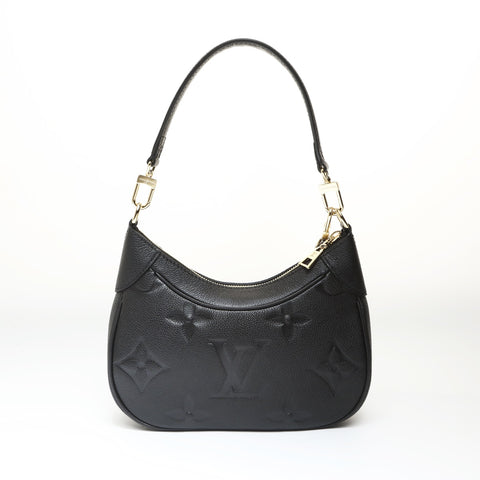 LOUIS VUITTON Monogram Empreinte Bagatelle NM Shoulder Bag black WS27013