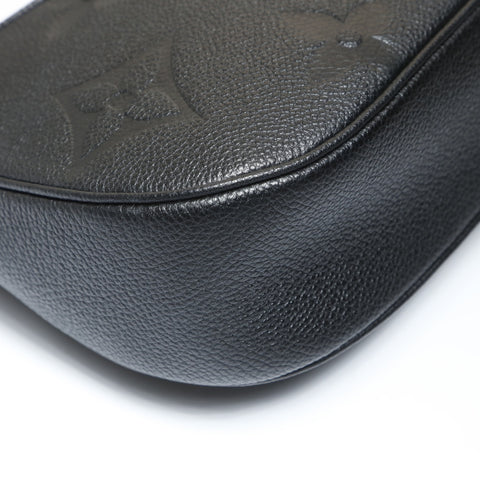 LOUIS VUITTON Monogram Empreinte Bagatelle NM Shoulder Bag black WS27013