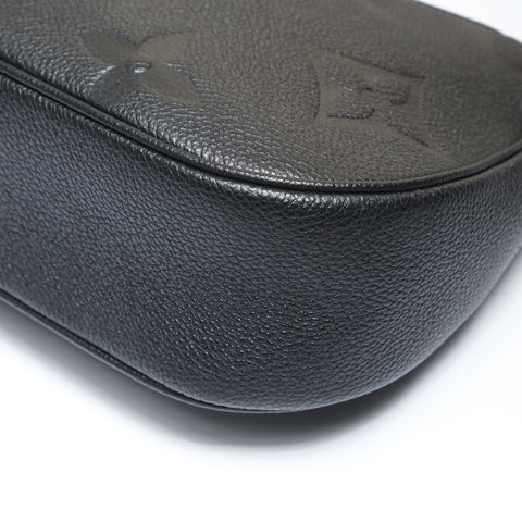 LOUIS VUITTON Monogram Empreinte Bagatelle NM Shoulder Bag black WS27013