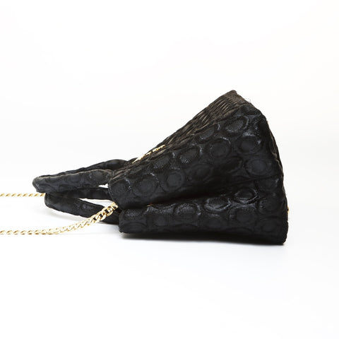 PRADA Brocade 2way Handbag black WS27014