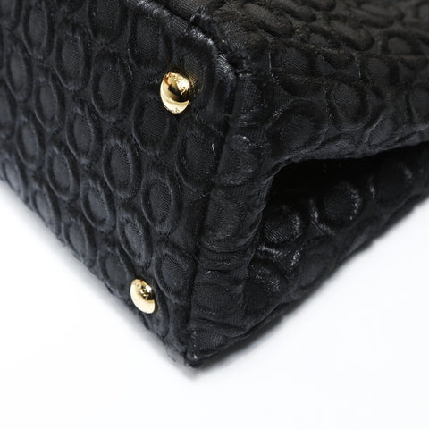 PRADA Brocade 2way Handbag black WS27014