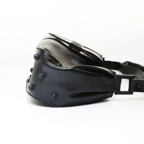 FENDI Logo studs Shoulder Bag black WS27015