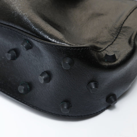 FENDI Logo studs Shoulder Bag black WS27015