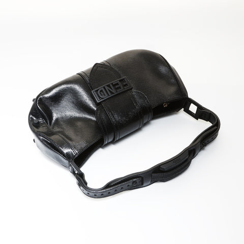 FENDI Logo studs Shoulder Bag black WS27015