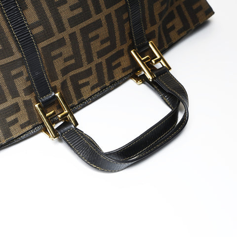 FENDI Zucca canvas Handbag Brown WS27018