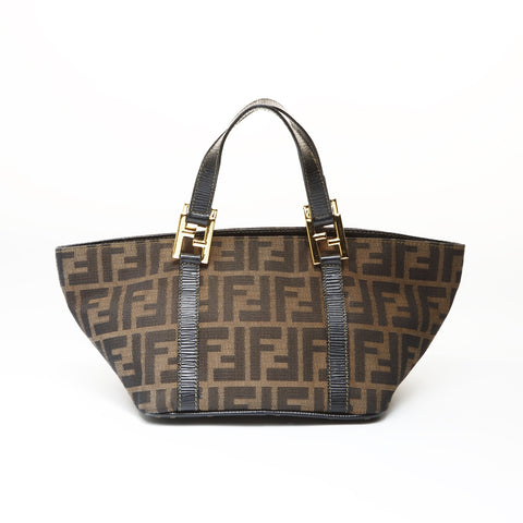 FENDI Zucca canvas Handbag Brown WS27018