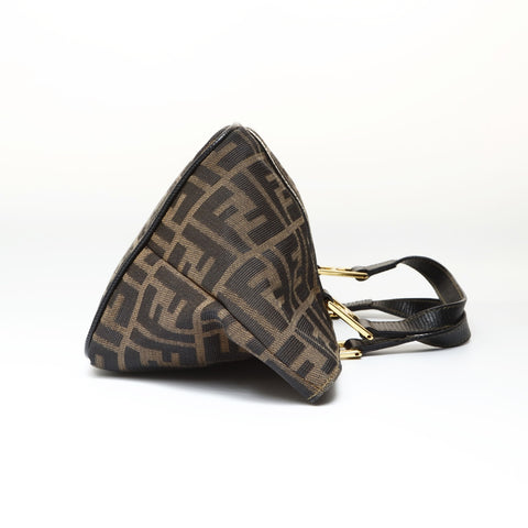 FENDI Zucca canvas Handbag Brown WS27018