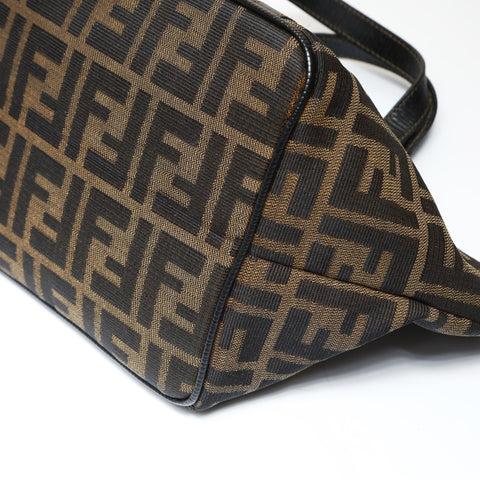 FENDI Zucca canvas Handbag Brown WS27018