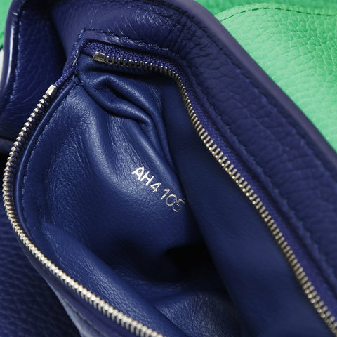 LOUIS VUITTON 2015 Capucines BB Taurillon Clemence Leather Handbag green WS27019