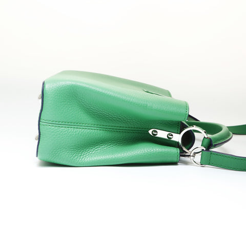 LOUIS VUITTON 2015 Capucines BB Taurillon Clemence Leather Handbag green WS27019