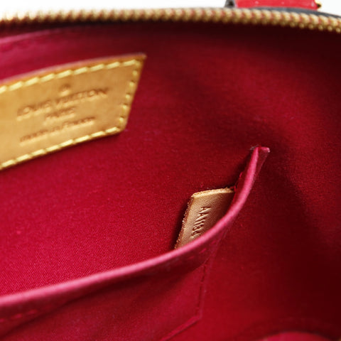 LOUIS VUITTON 2014 Alma BB Handbag Red WS27021