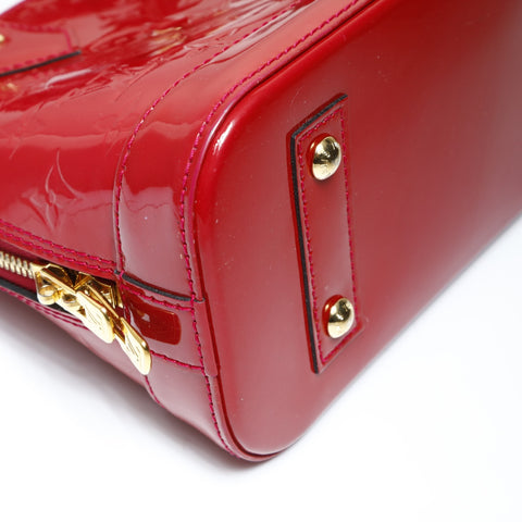 LOUIS VUITTON 2014 Alma BB Handbag Red WS27021