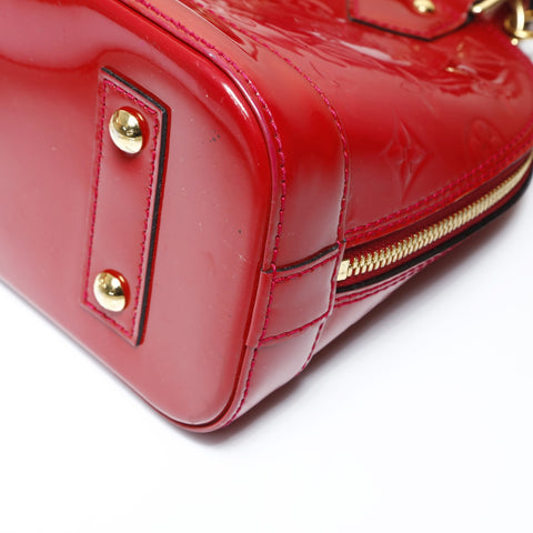 LOUIS VUITTON 2014 Alma BB Handbag Red WS27021