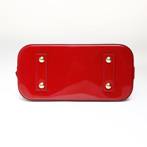 LOUIS VUITTON 2014 Alma BB Handbag Red WS27021