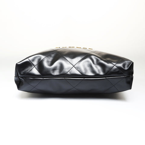 CHANEL Chanel 22 Shiny Calfskin Shoulder Bag black WS27023