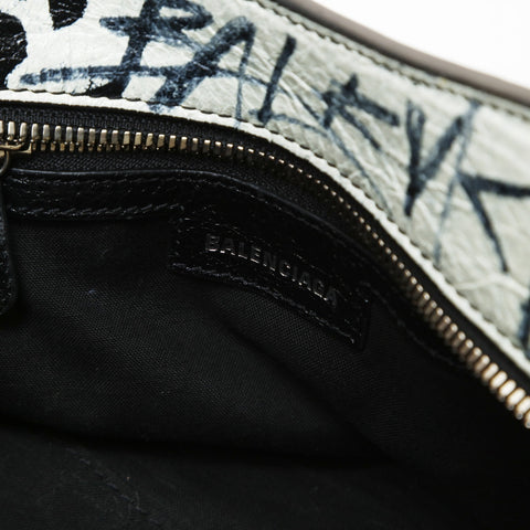 BALENCIAGA Neo Cagol Graffiti 2way City Handbag black WS27028