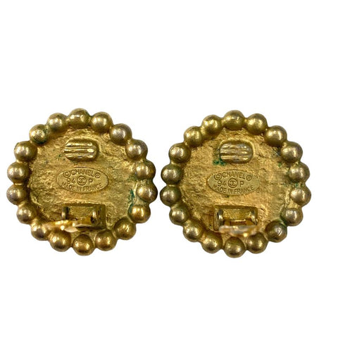 Chanel CHANEL Coco Mark Earring Gold WS2703
