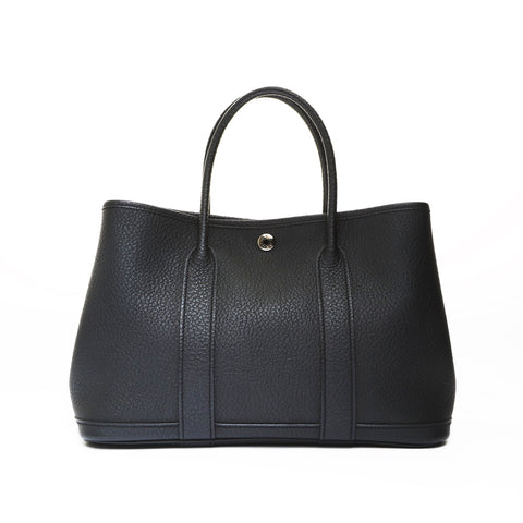 HERMES □R stamped 2014 Garden Party TPM Negonda Handbag black WS27031