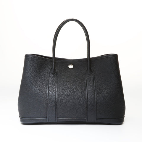 HERMES □R stamped 2014 Garden Party TPM Negonda Handbag black WS27031