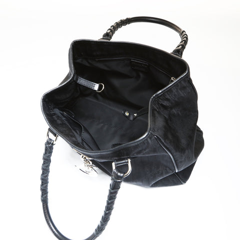Christian Dior Lovely Canvas Trotter Handbag black WS27032