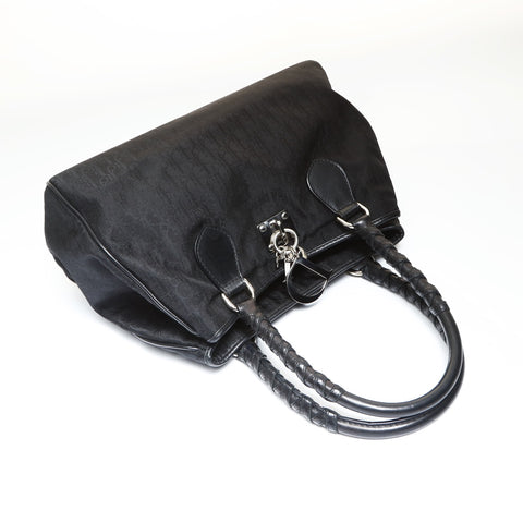 Christian Dior Lovely Canvas Trotter Handbag black WS27032