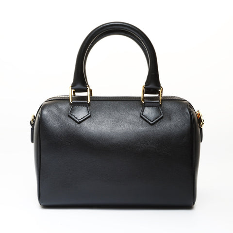 CELINE Triomphe Cuir 2way Handbag black WS27033